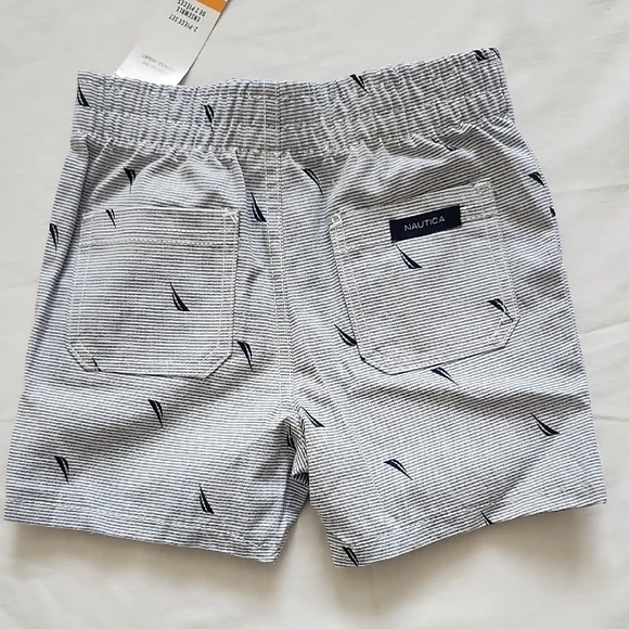 Nautica Baby Pink Tee and Striped Shorts Set - Picture 11 of 11